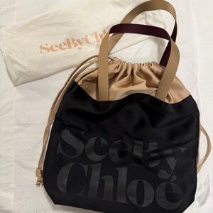 See By Chloe Black Tote Bag